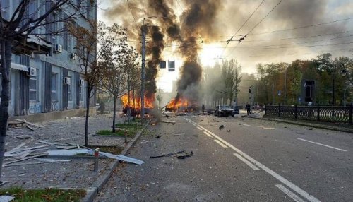 قصف روسي يهز كييف رداً علی تفجير جسر القرم