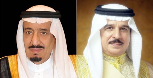ملك البحرين يهنئ خادم الحرمين الشريفين بذكری اليوم الوطني السعودي