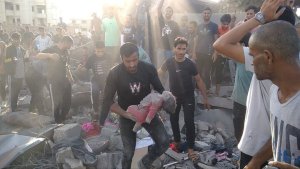 مجزرة جديدة في المستشفی اللاندونيسي في قطاع غزة